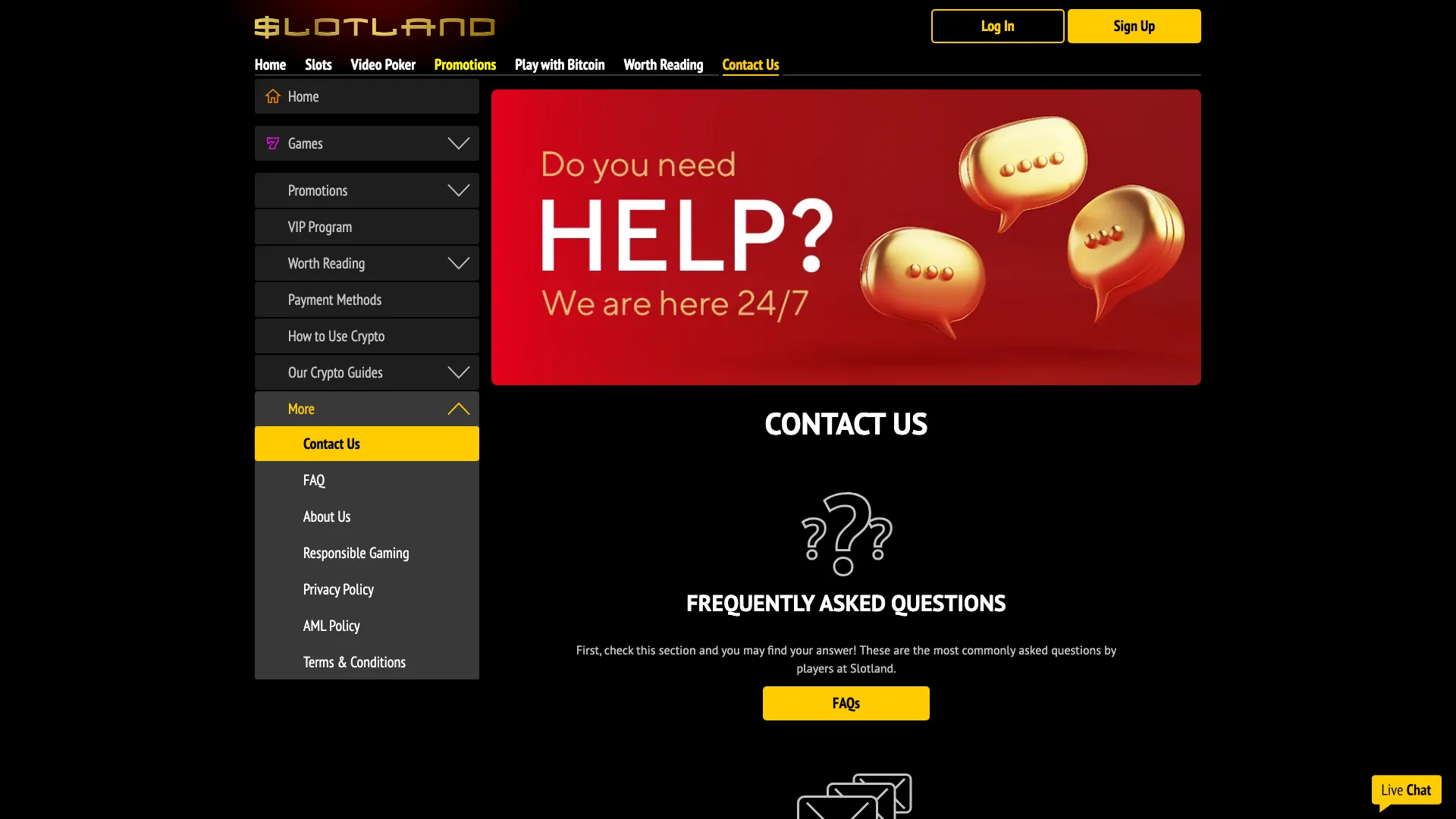 slotland casino support may 2026